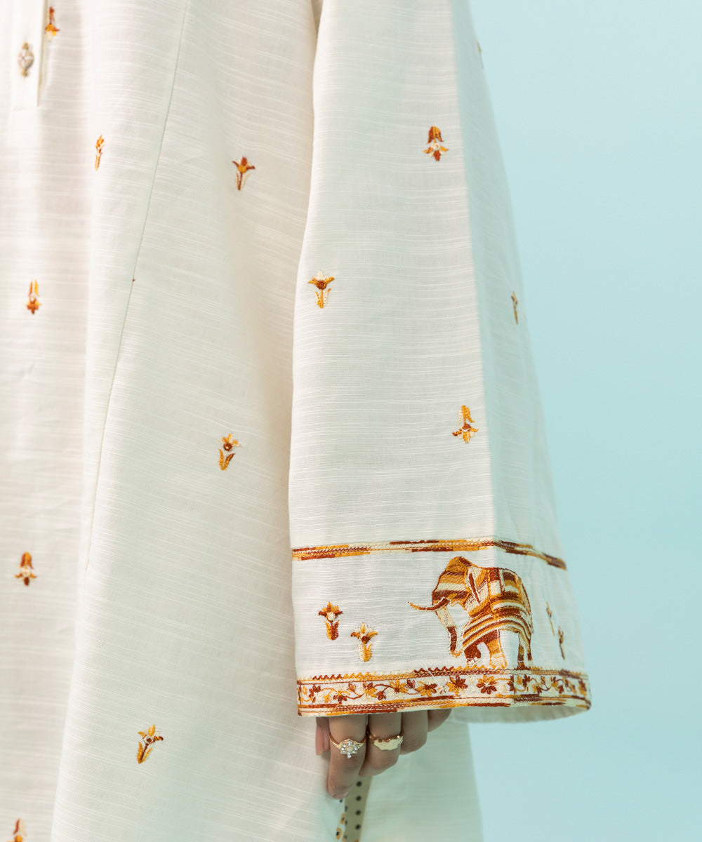 Sapphire - Embroidered Khaddar Shirt