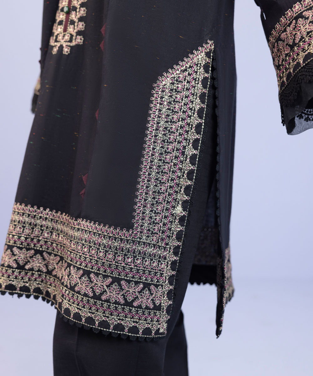 Sapphire - 2 Piece - Embroidered Cotton Suit