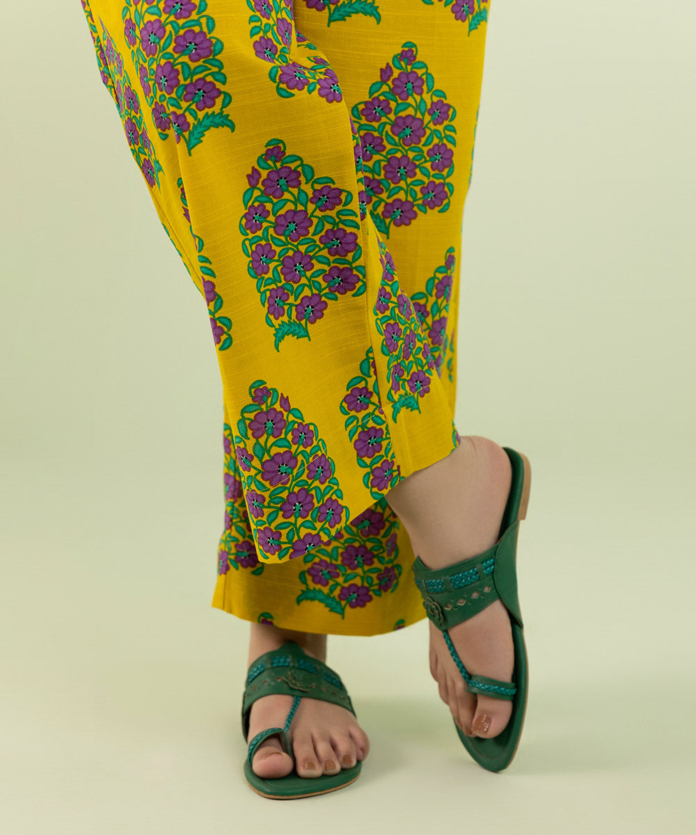 Sapphire - Printed Khaddar Straight Pants