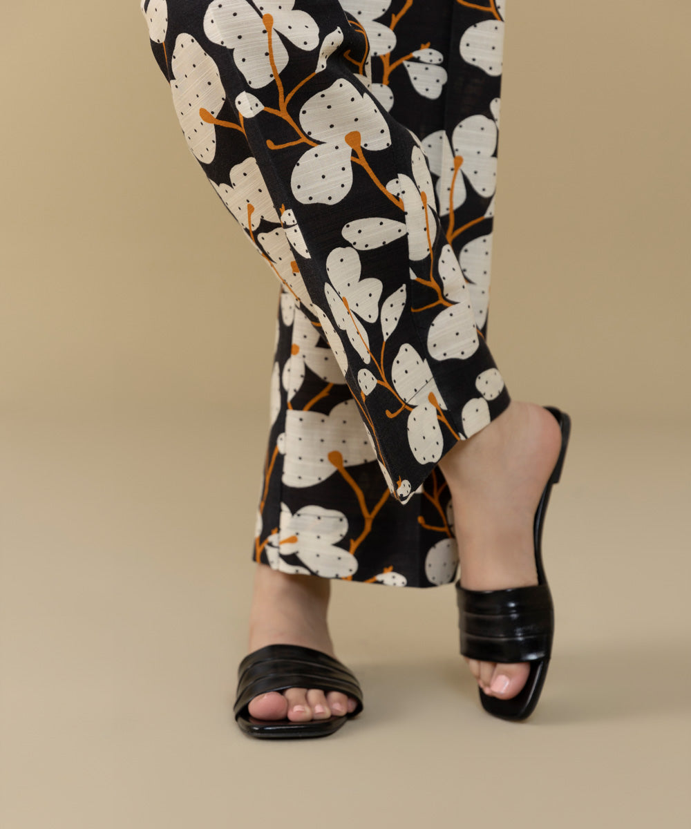 Sapphire - Printed Khaddar Straight Pants