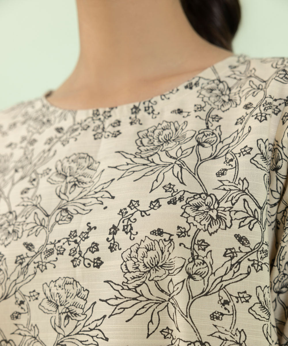 Sapphire - Block Printed Khaddar Shirt