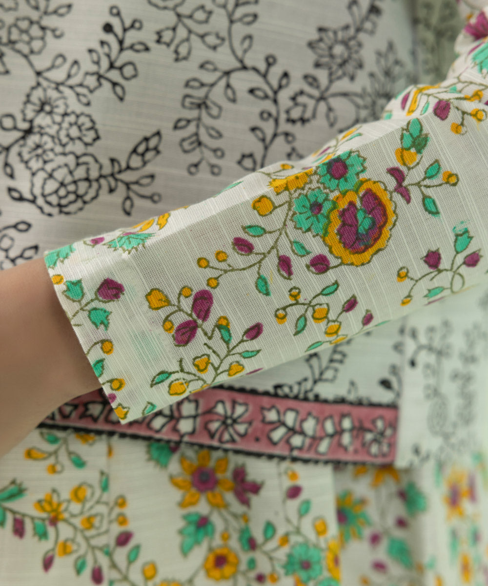 Sapphire - Block Printed Khaddar Waistcoat