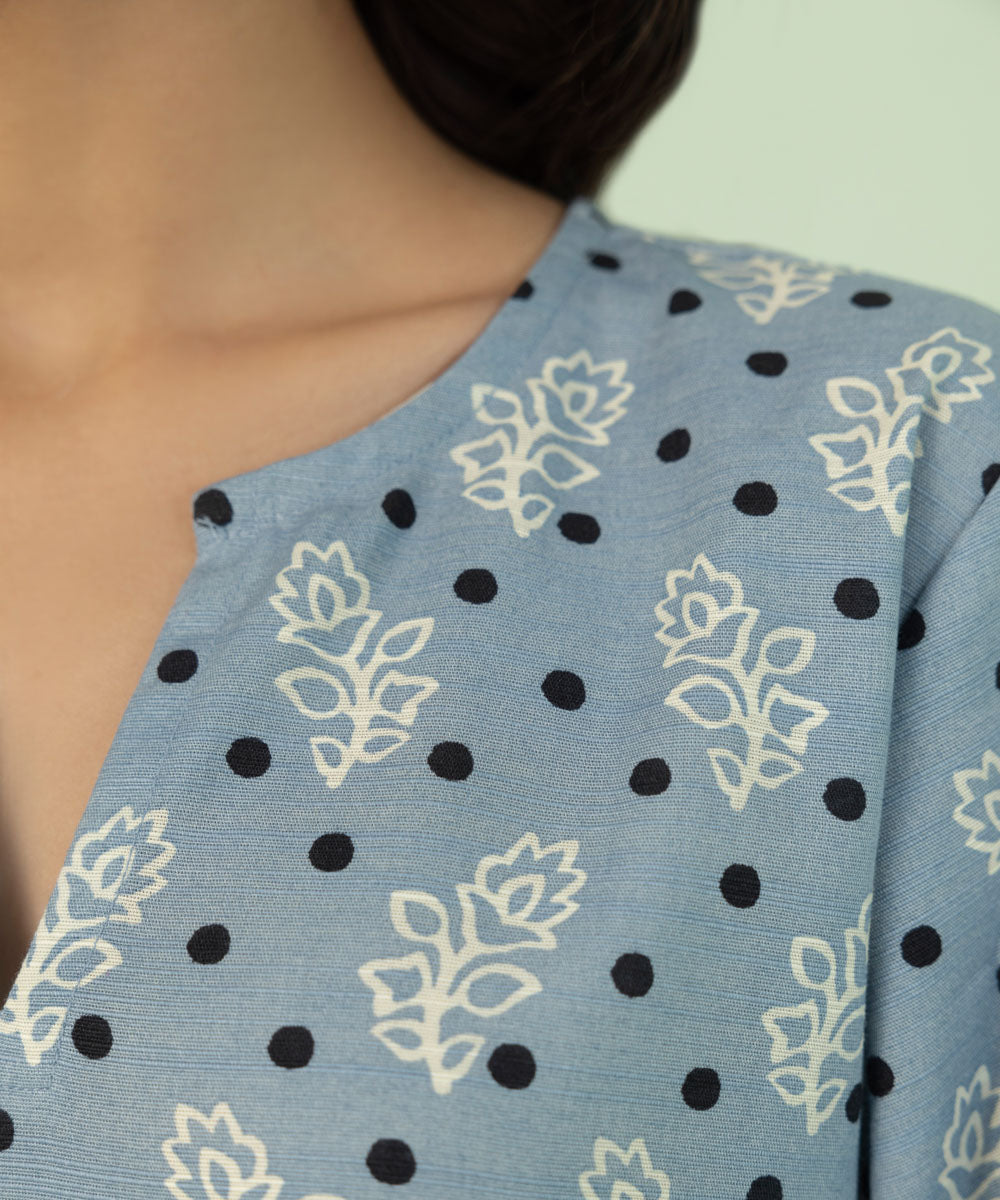 Sapphire - Printed Khaddar Shirt