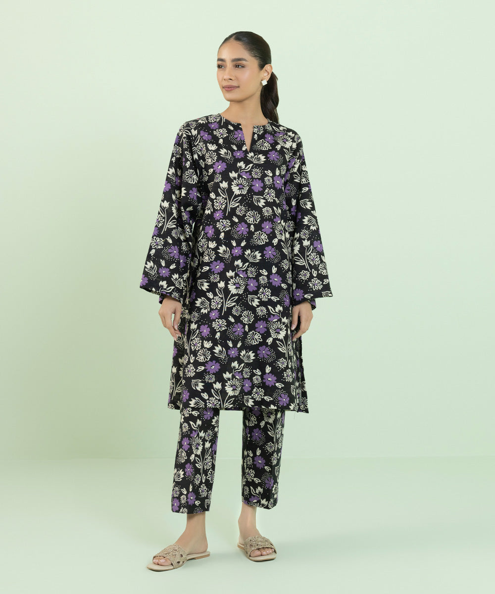 Sapphire - Printed Khaddar Shirt