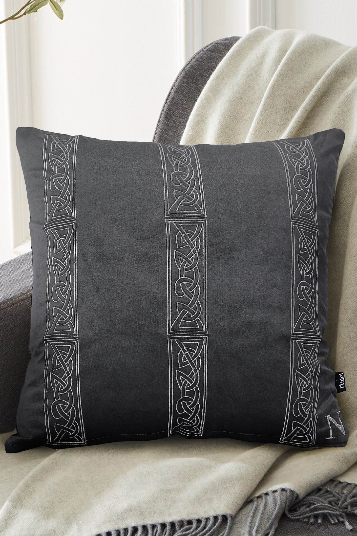 Nishat Linen - Sandstone Cushion Cover Emb
