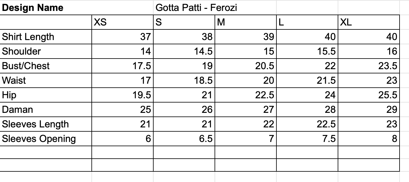 Eraj Hussain - Gotta Patti Ferozi - Stitched