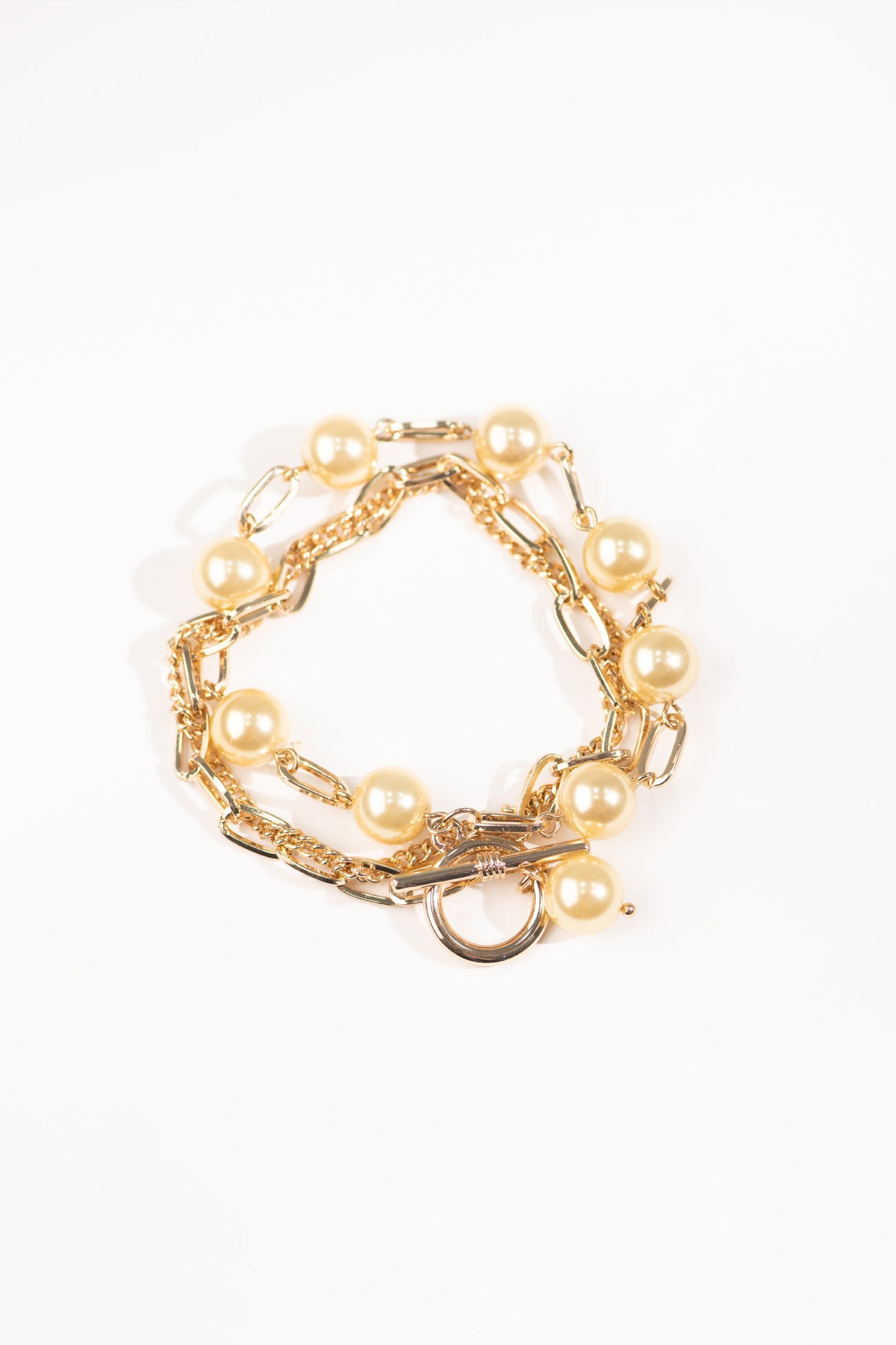 BTW - PEARL CHAINED BRACELET