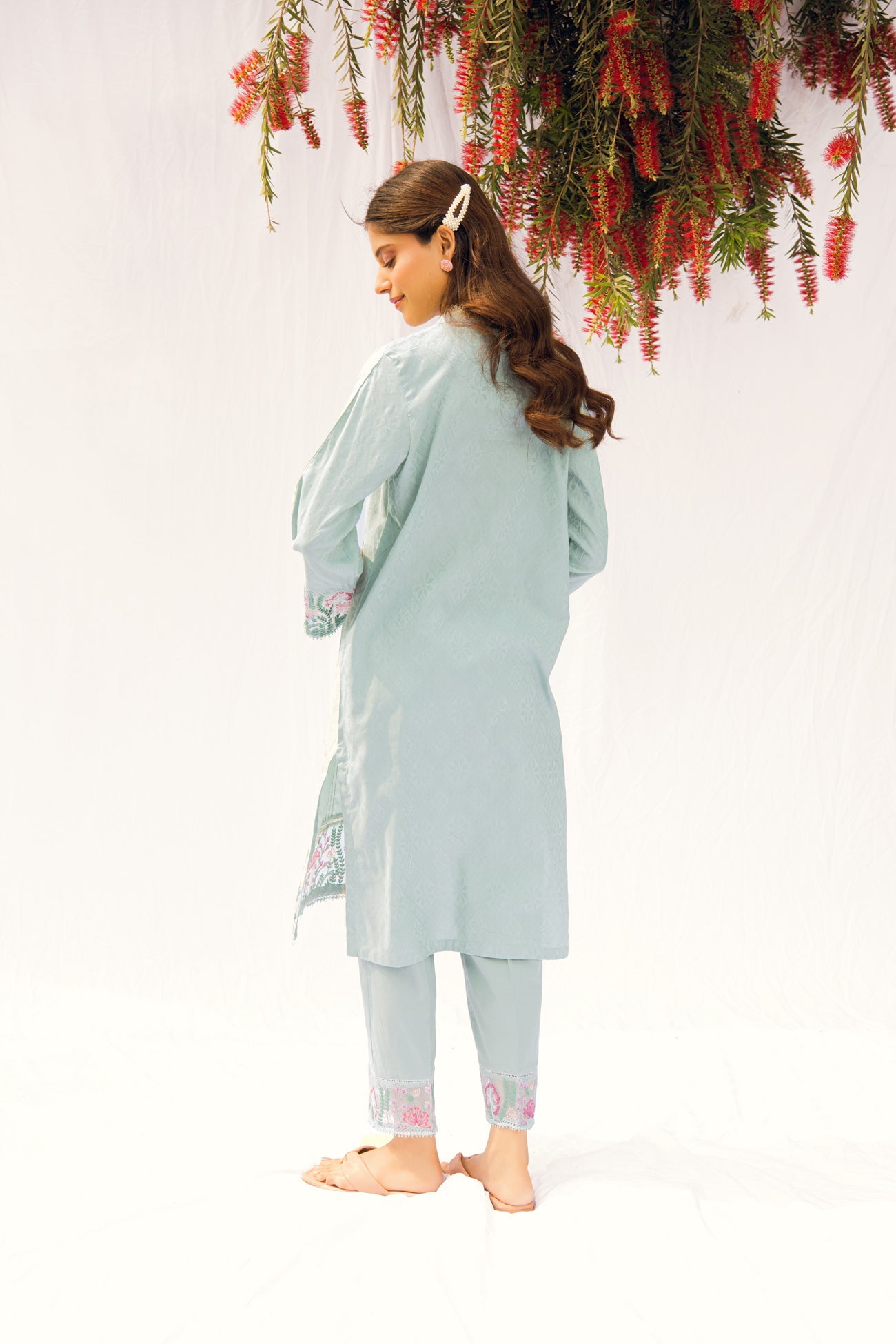 BTW - EMBROIDERED SHIRT WITH TROUSERS