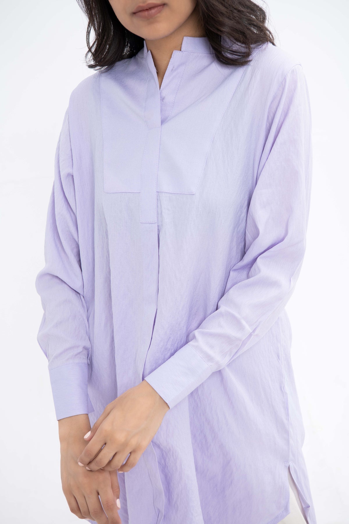 BTW - MANDARIN COLLAR TUNIC