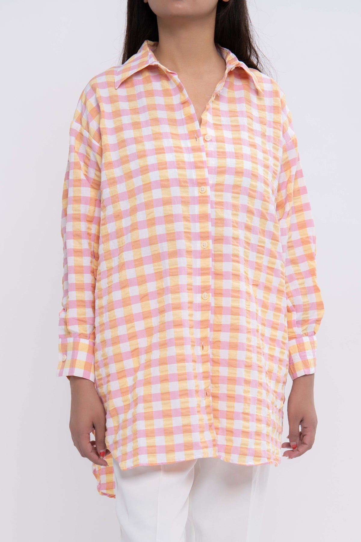 BTW - TEXTURED MID LENGTH TOP