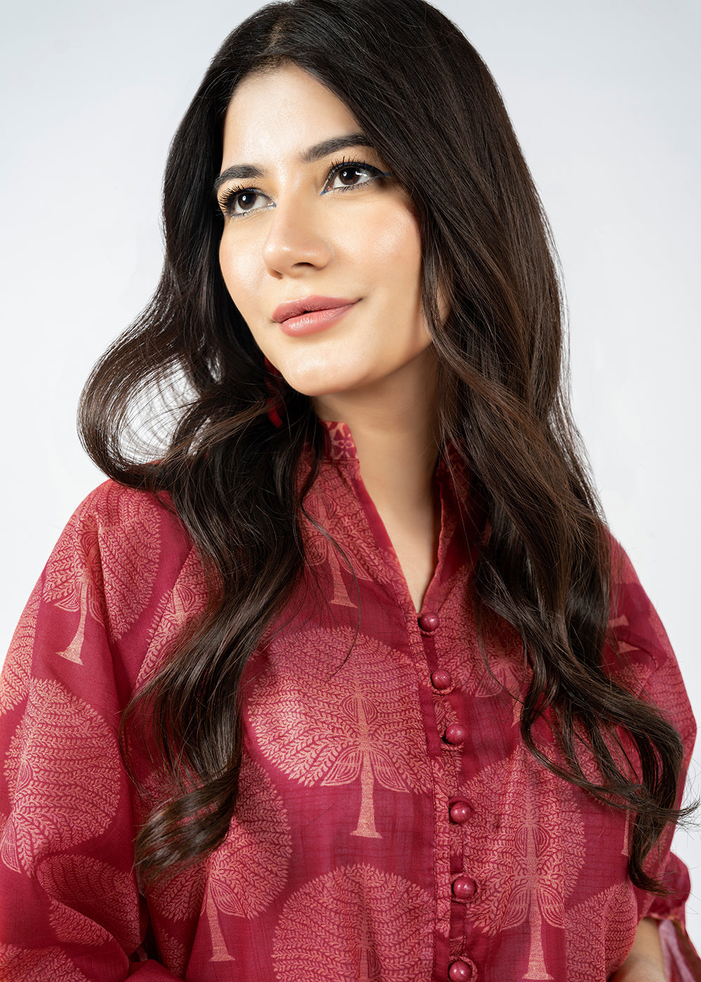 Printed Slub Lawn Kurti