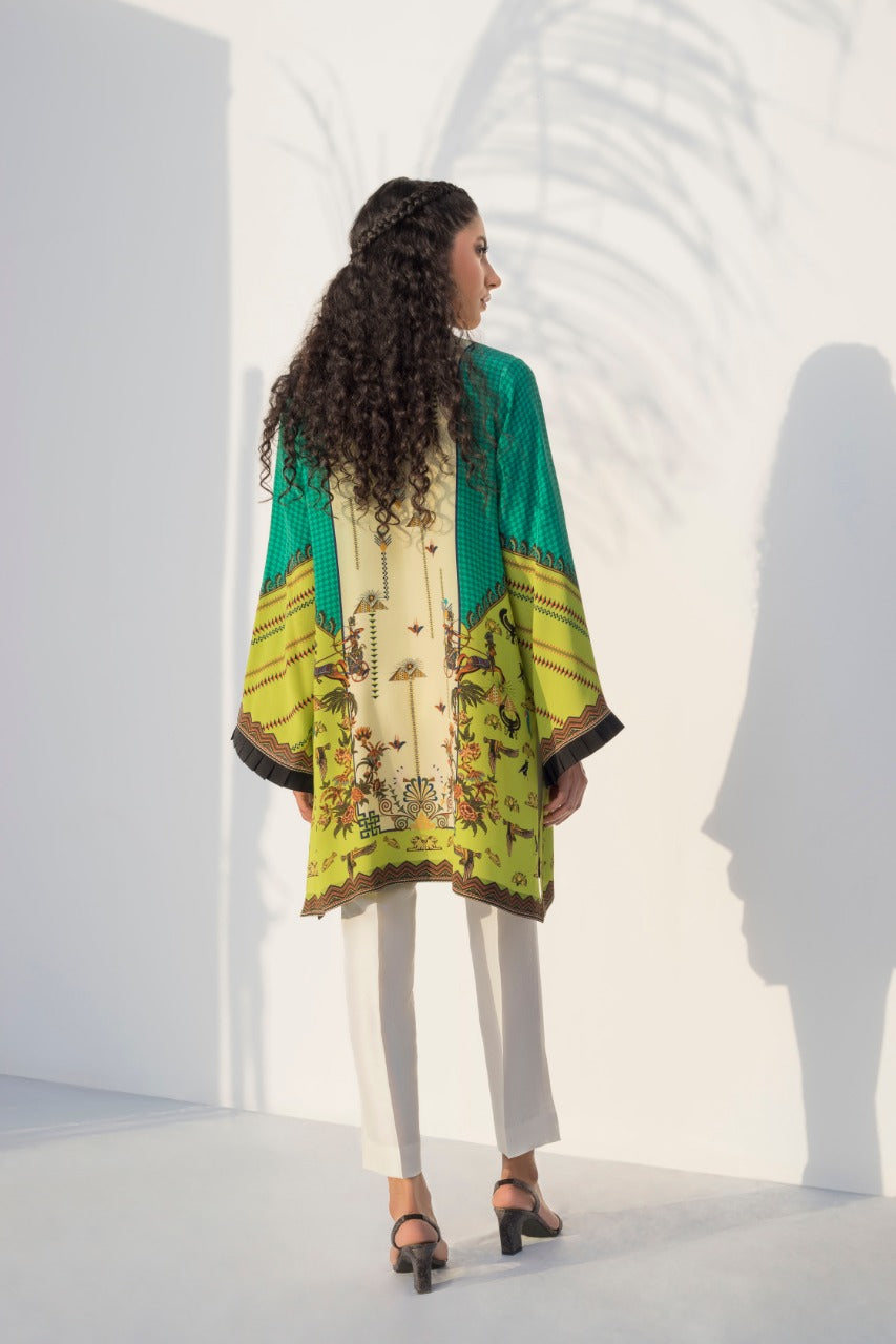 Digitally Printed Crepe Kurta With Trouser