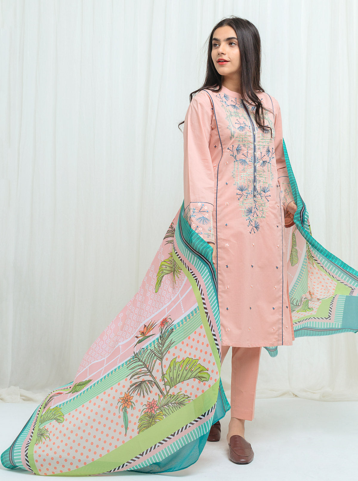 Beechtree - Pastel Petal-Embroidered-3P (UNSTITCHED)