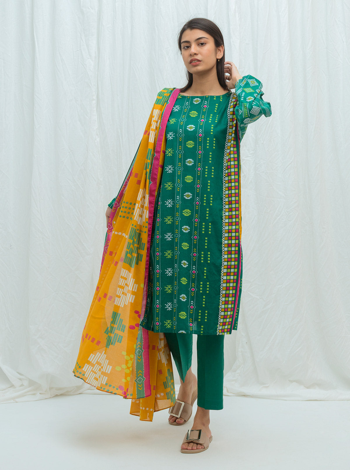 Beechtree - Jewel Tones-Printed-2P (UNSTITCHED)