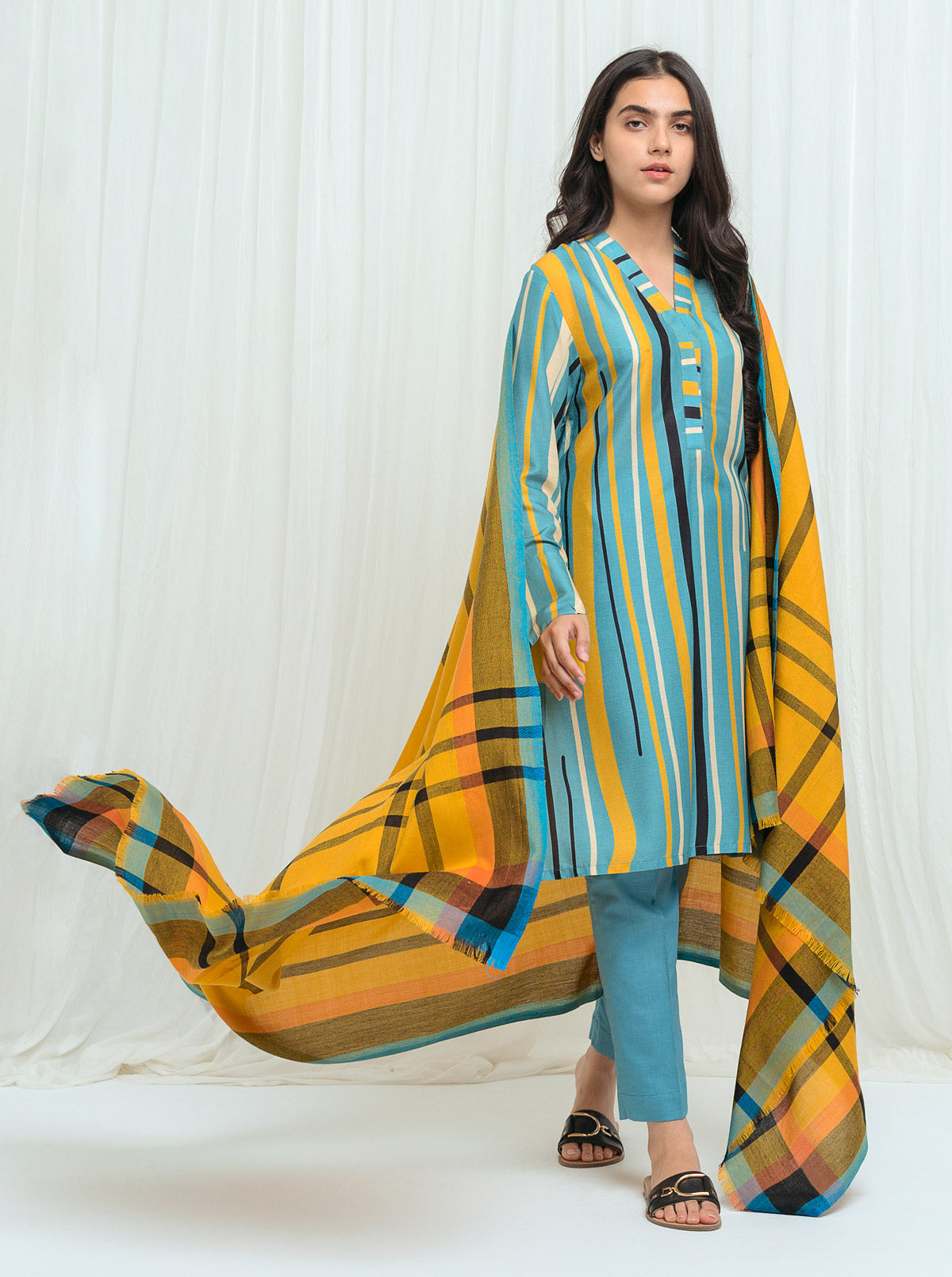 Beechtree - Dusk Ocean With Woven Shawl - 3P