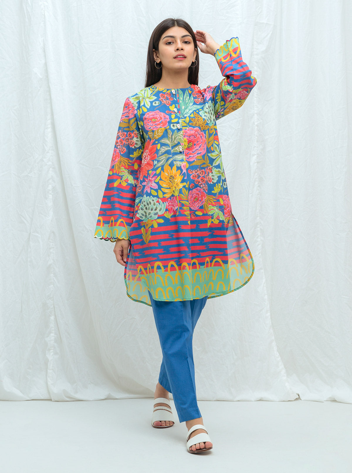 Beechtree - Bold Florals-Printed-1P (UNSTITCHED)