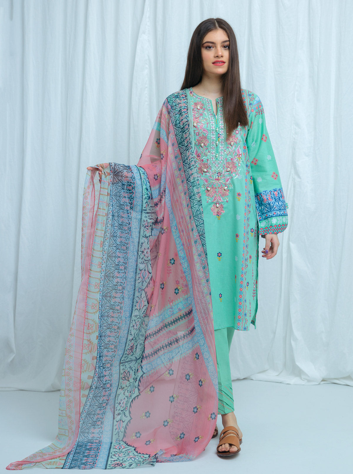 Beechtree - Misty Tone-Embroidered-2P (UNSTITCHED)