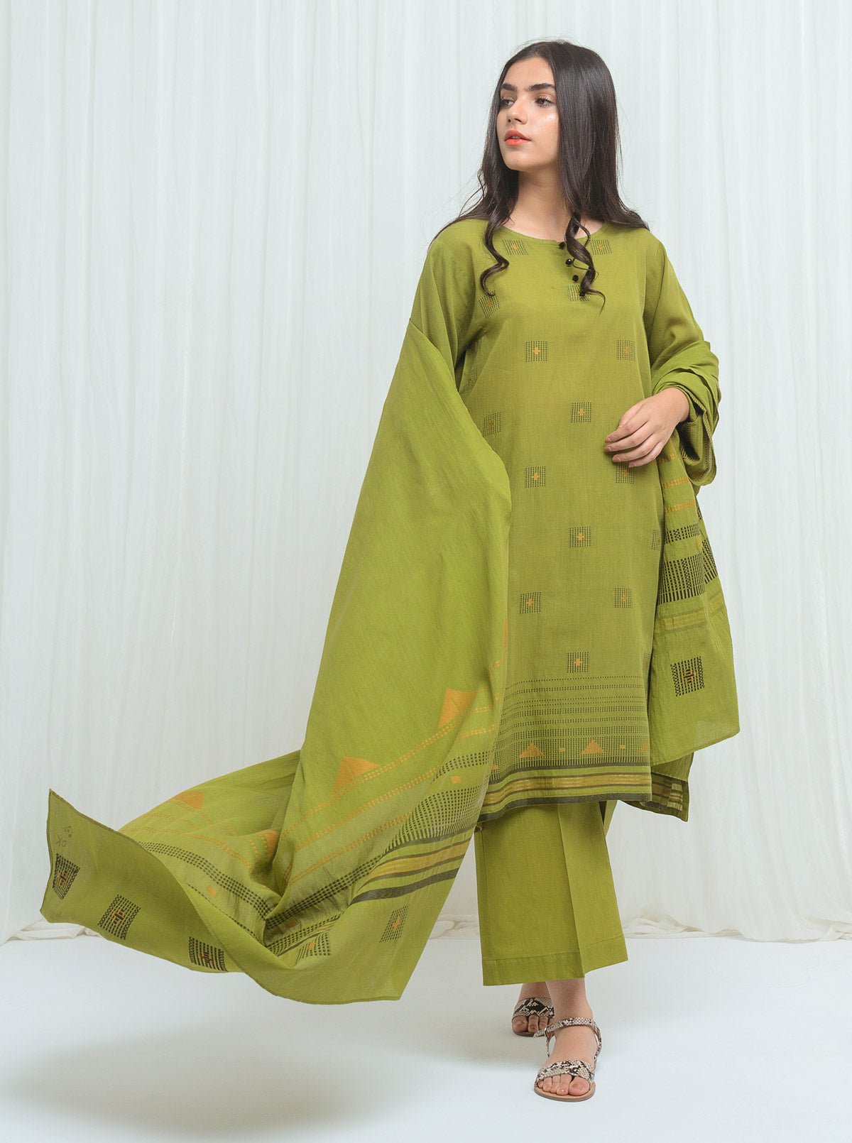 Beechtree - Lime Gleam-Jacquard-2P