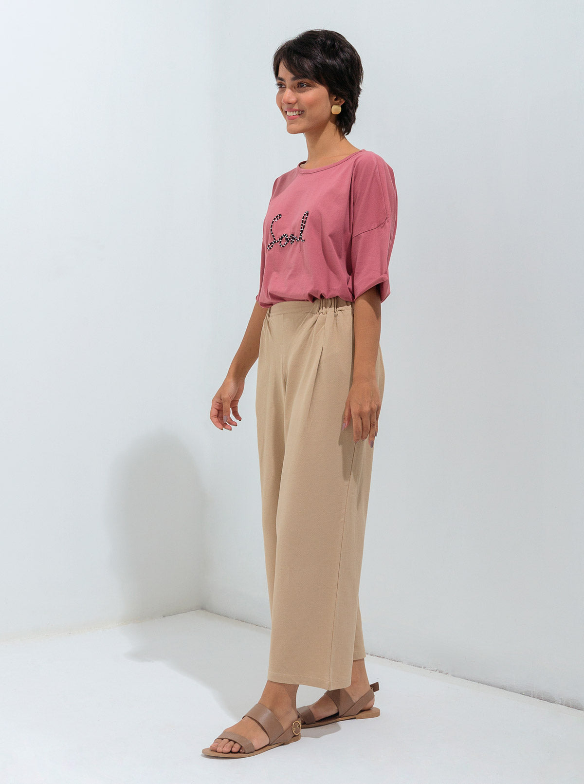 Beechtree - Beige Summer Terry Culottes