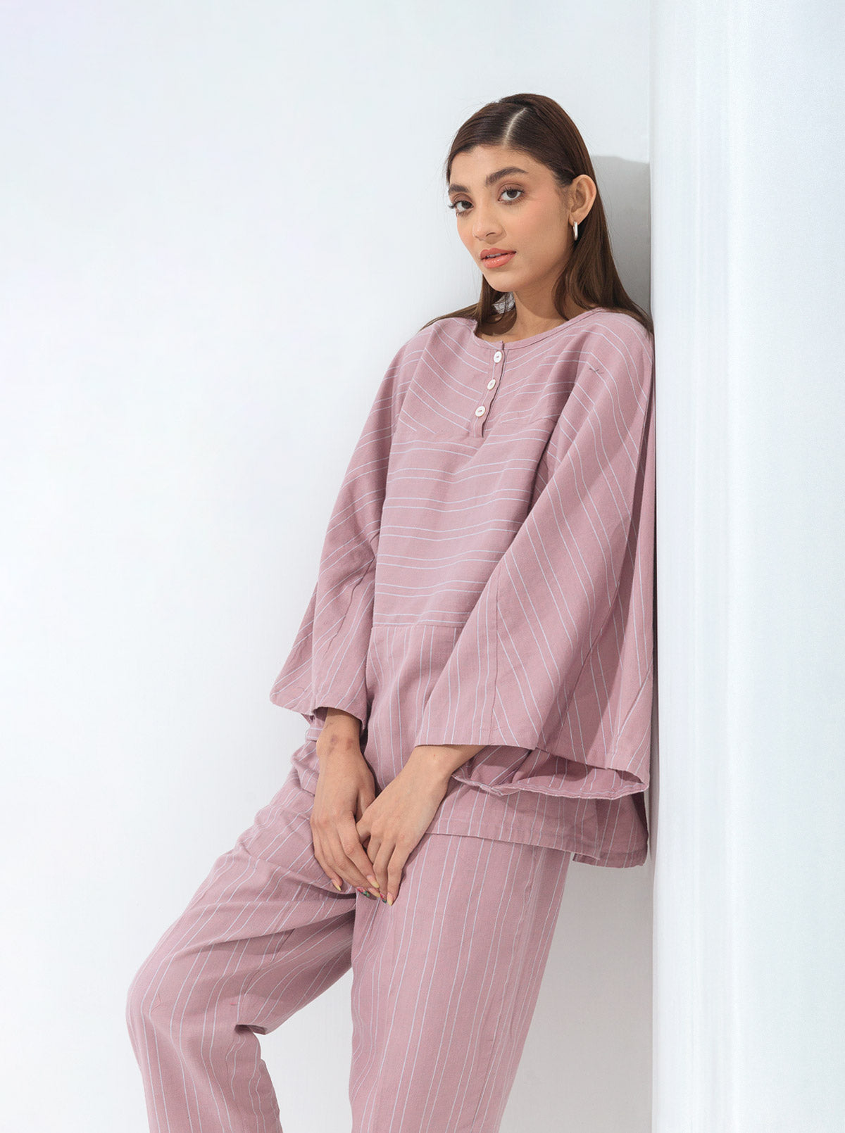 Beechtree - Pink Kimono Co-Ord Set