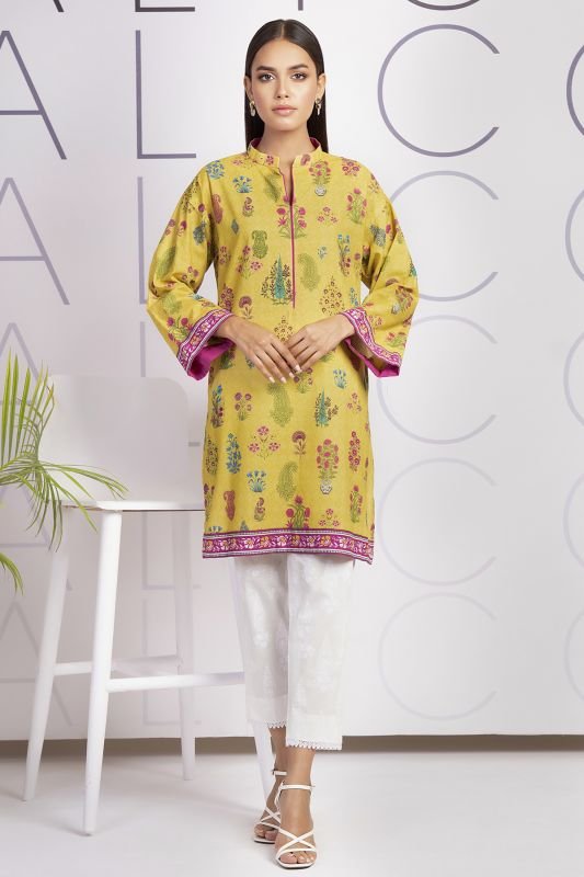 Printed Dobby Kurti