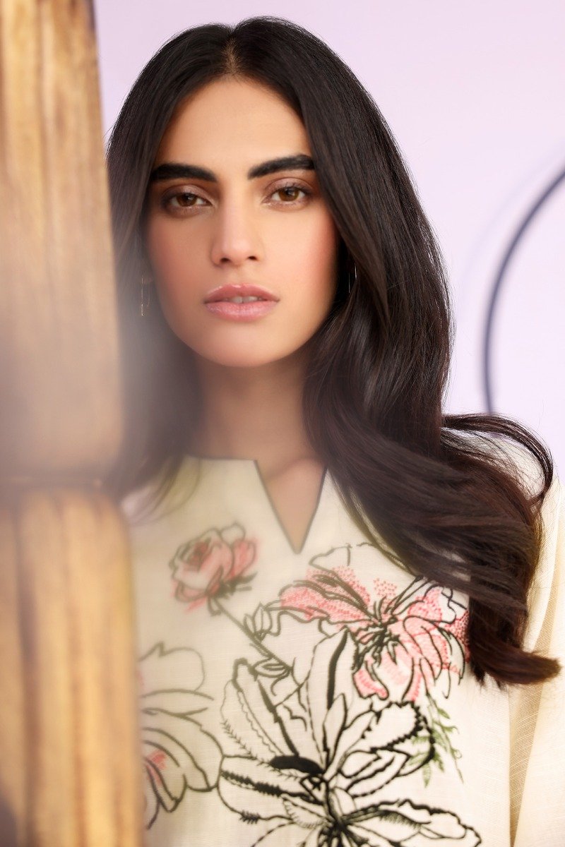 Alkaram - Dyed Embroidered Khaddar Kurti