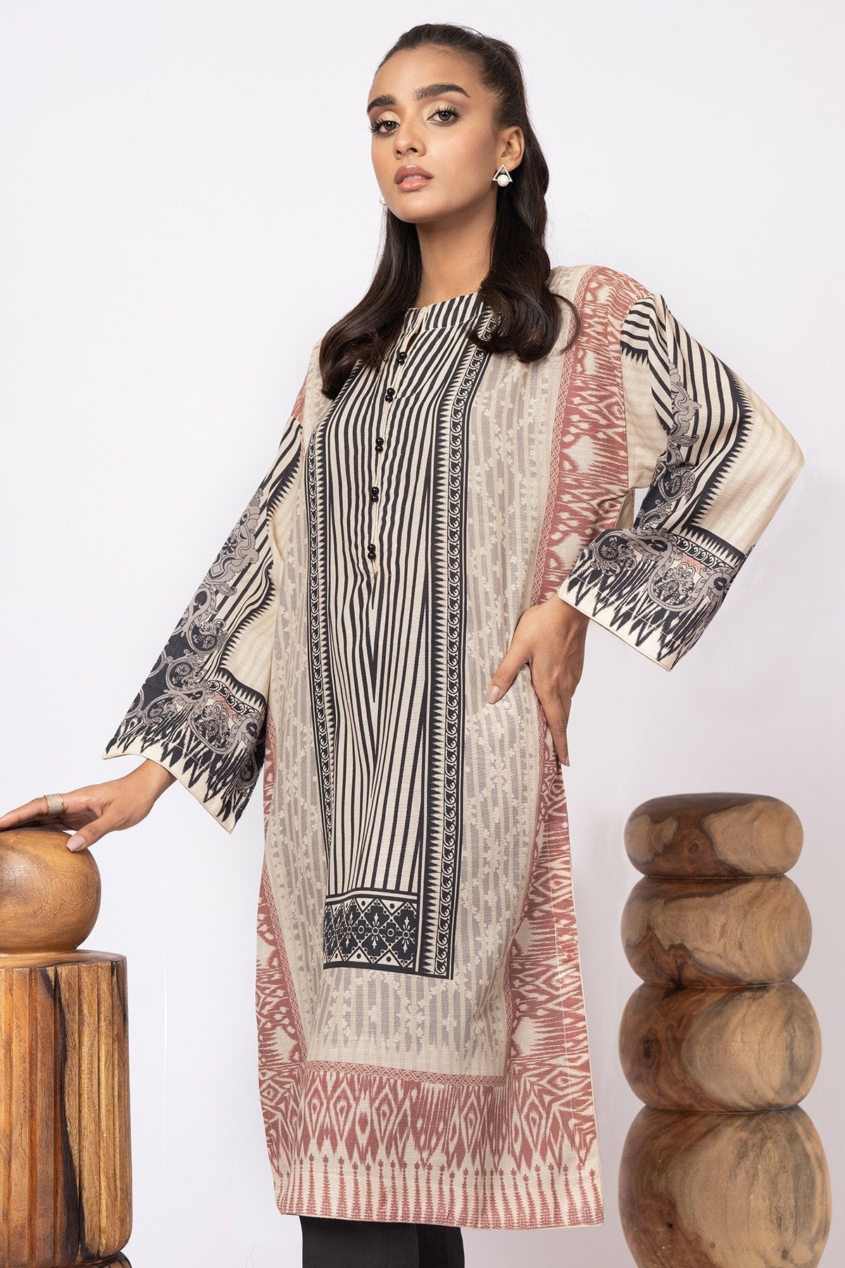 Alkaram - Printed Khaddar Kurti