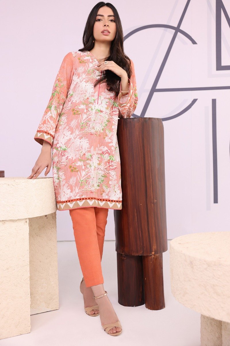 Alkaram - 2 Pc Printed Khaddar Casual Suit