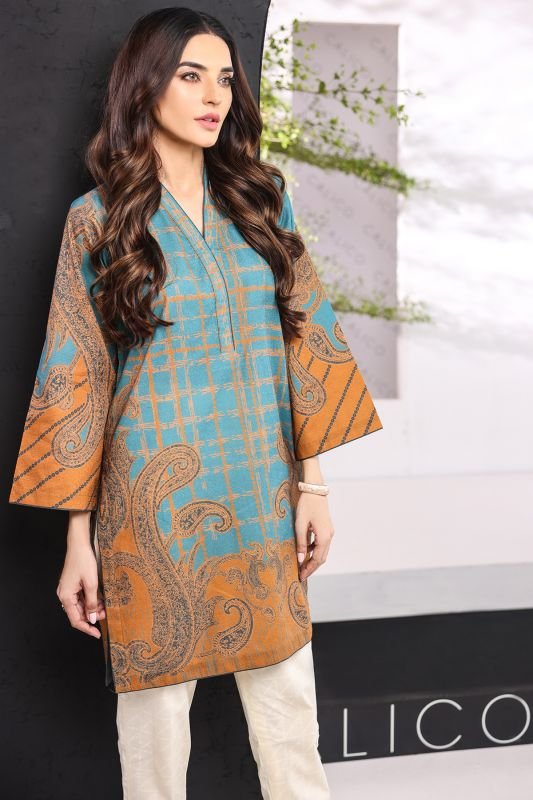 Printed Jacquard Kurti