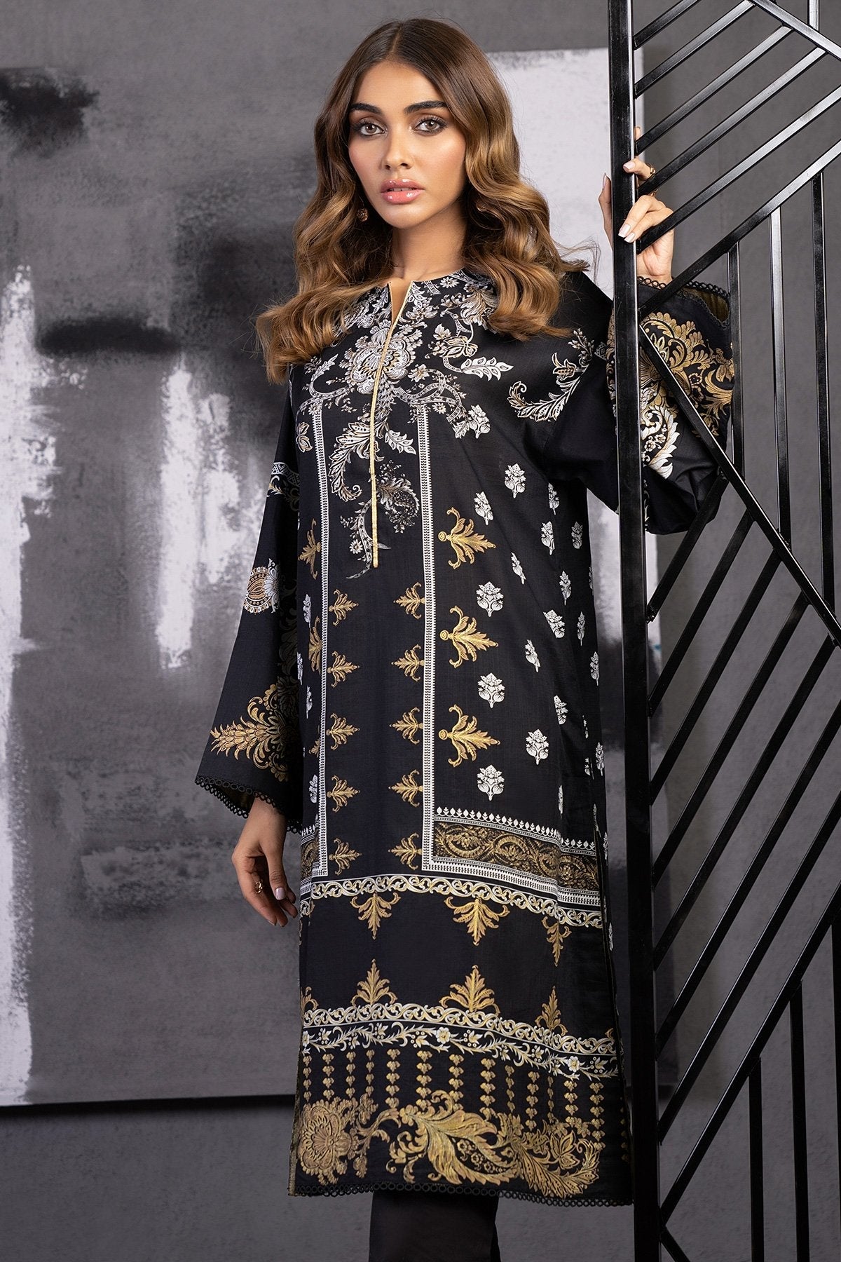 Alkaram - Printed Slub Kurti