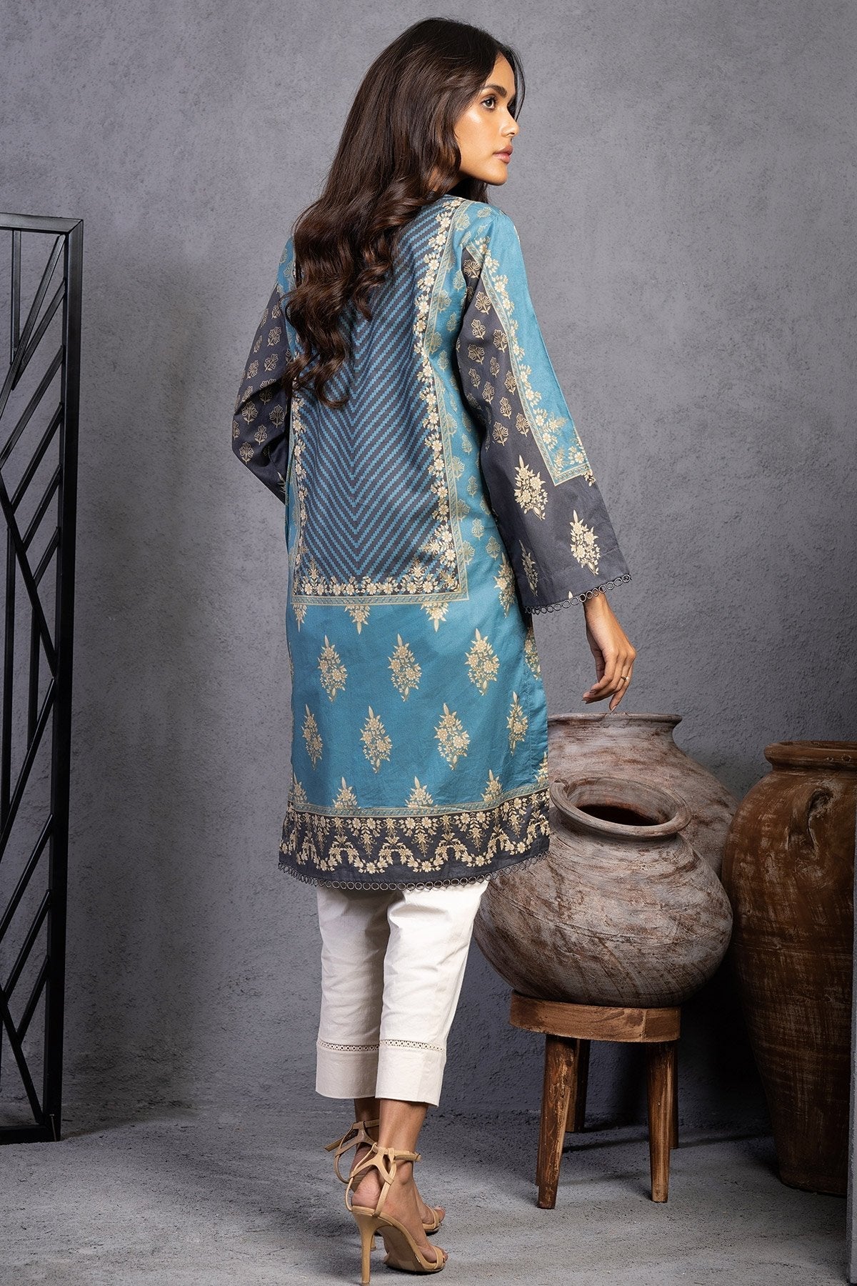 Alkaram - Printed Cambric Kurti