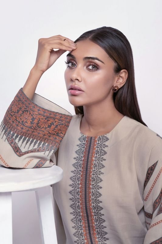 Dyed Jacquard Kurti