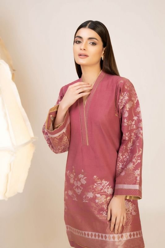Dyed Jacquard Kurti