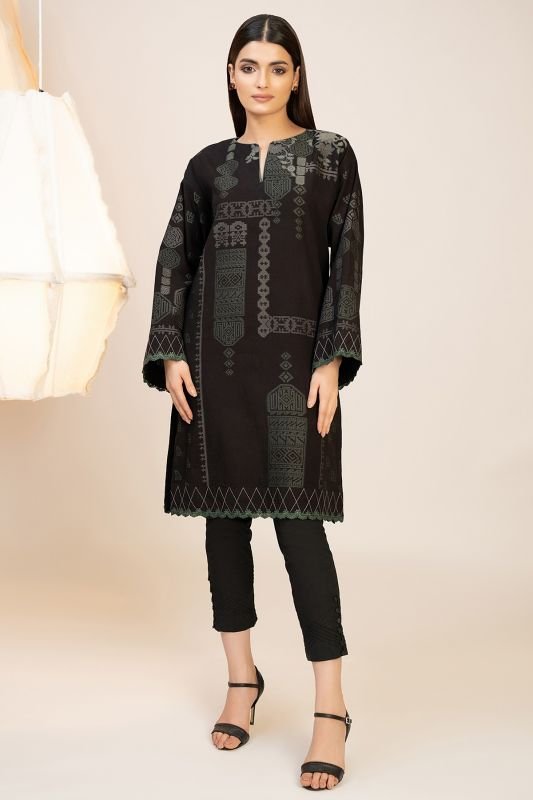 Dyed Jacquard Kurti