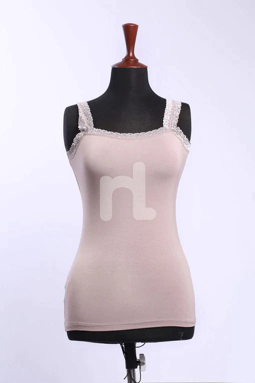 Nishat Linen - Camel Camisole-428830129-S-22