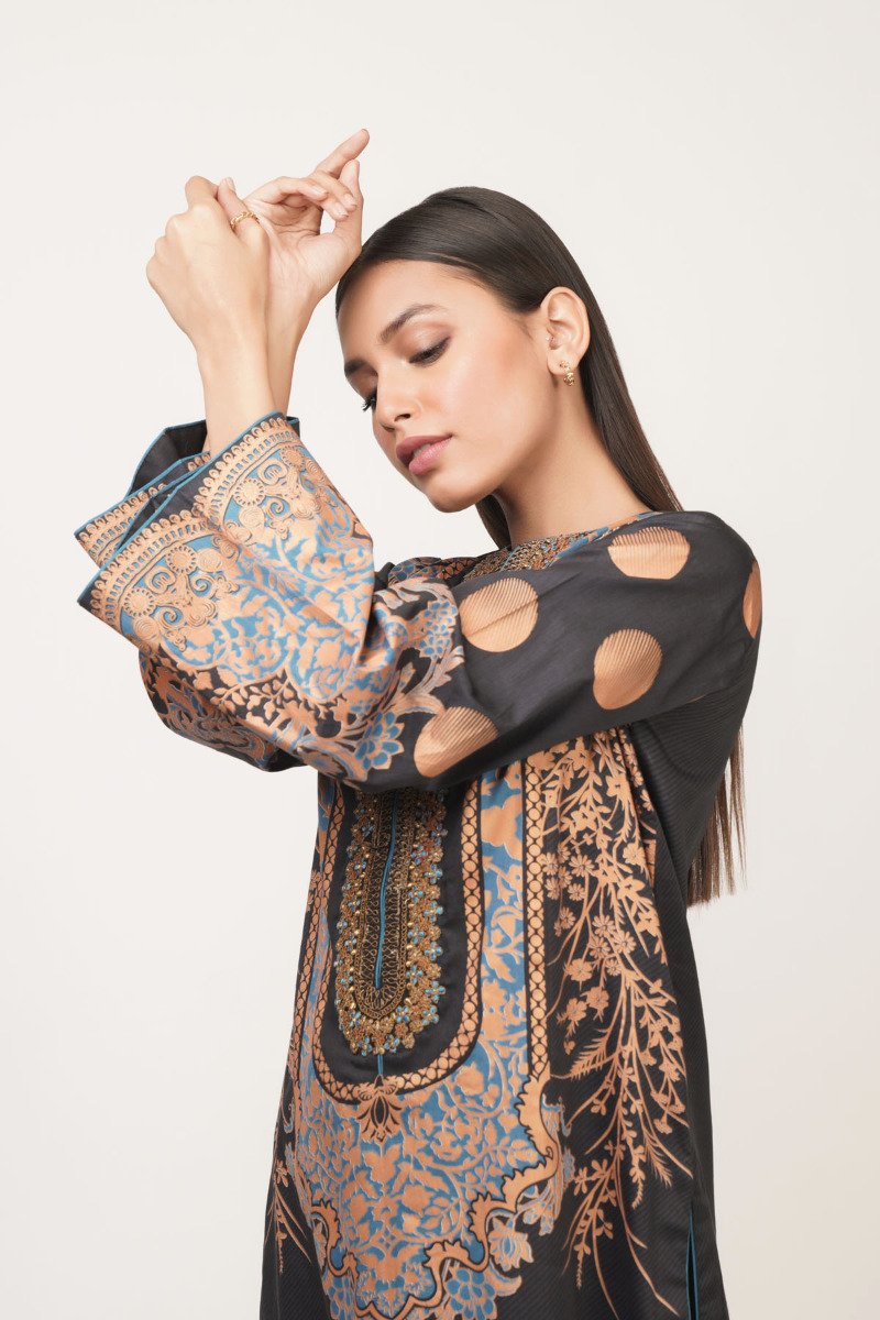 Alkaram - Formal Satin Kurti