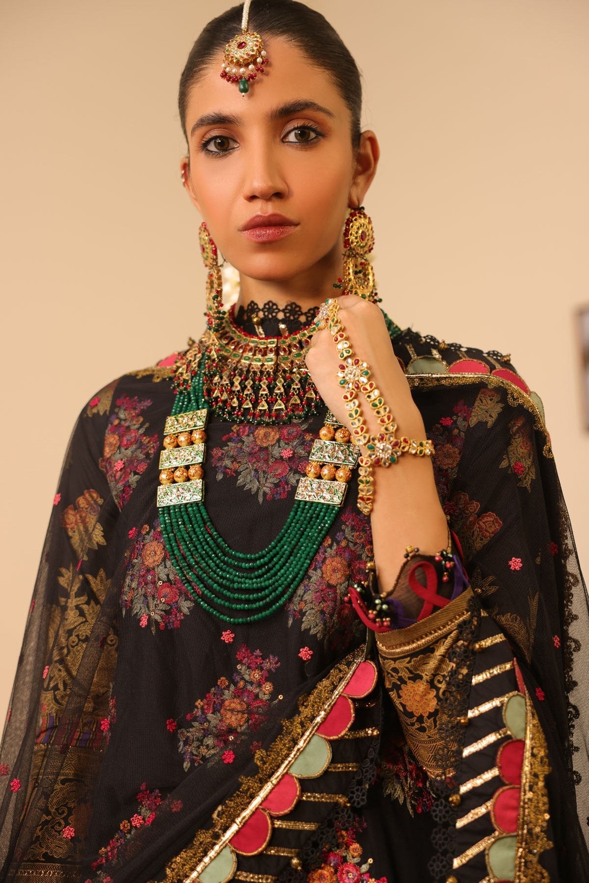 Alkaram - 3 Pc Embroidered Lawn Suit With Embroidered Poly Net Dupatta