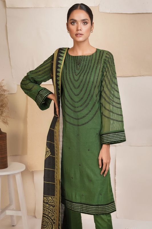 3 Pc Cotton Net Formal Suit