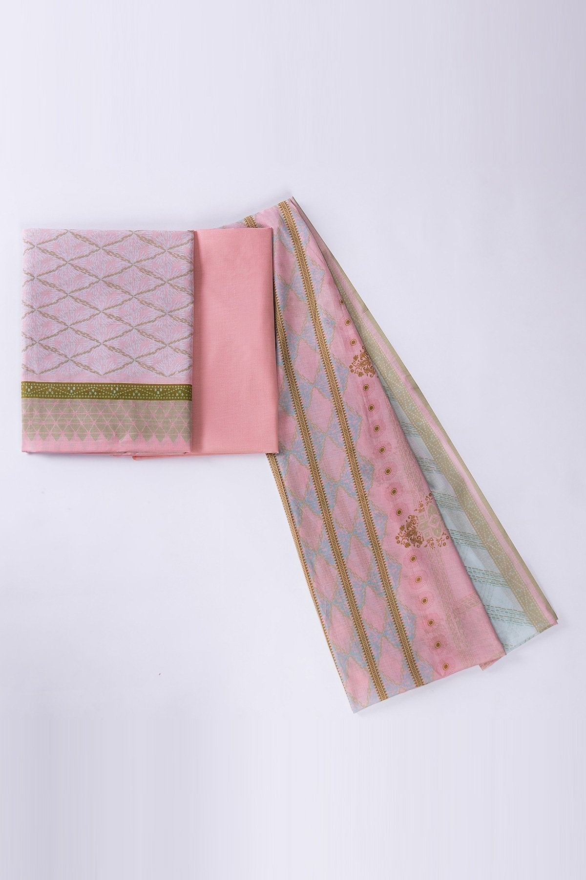 Alkaram - 3 Pc Printed Lawn Suit With Printed Lawn Dupatta