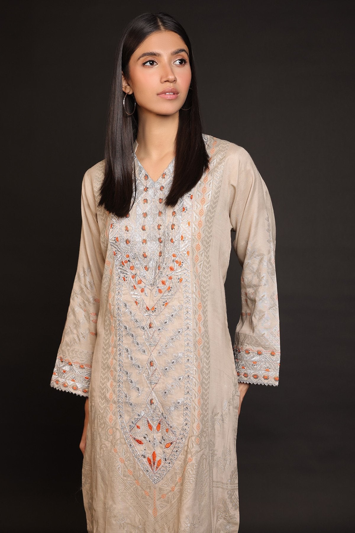Raw Silk Formal Kurti