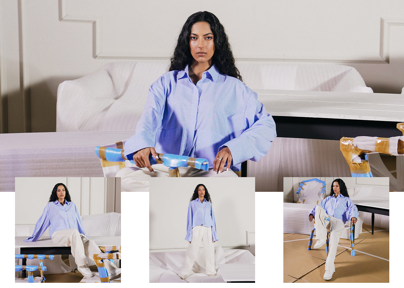 Ethnic - BUTTON DOWN TOP (E1085/108/631)