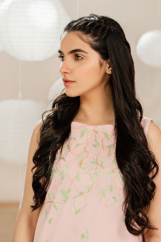 Alkaram - Two Piece Embroidered Suit With Viscose Stole