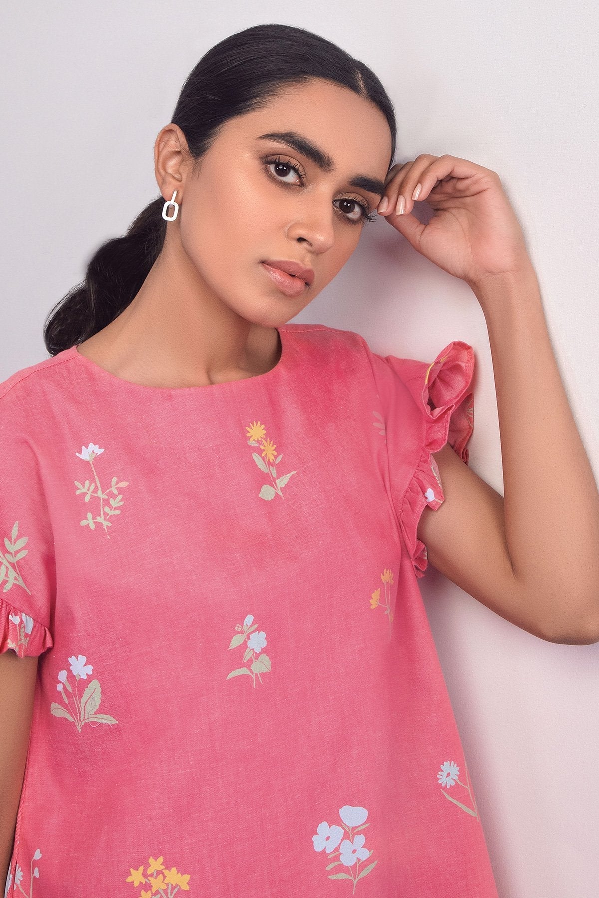 Alkaram - 1 Pc Printed Denim Shirt