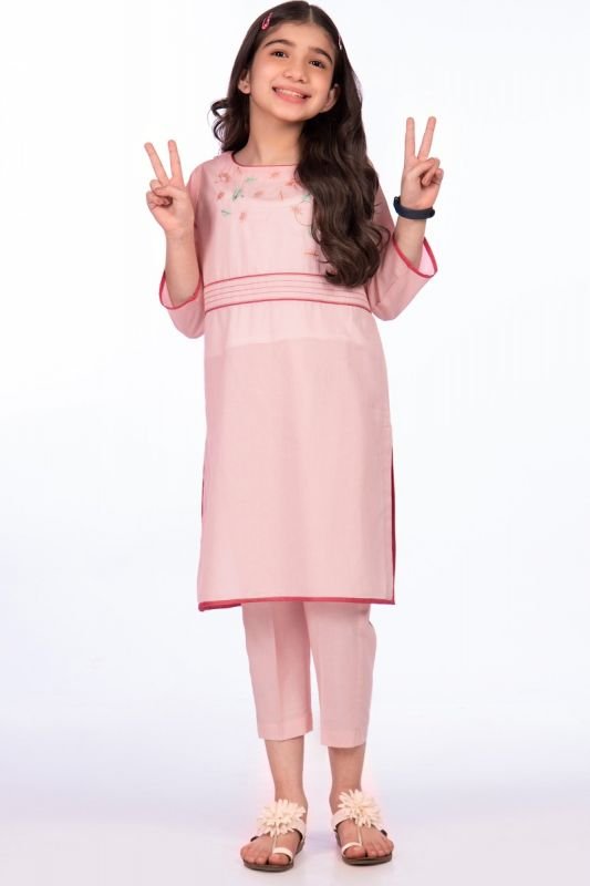 Alkaram - 2 Pc Embroidered Dobby Outfit