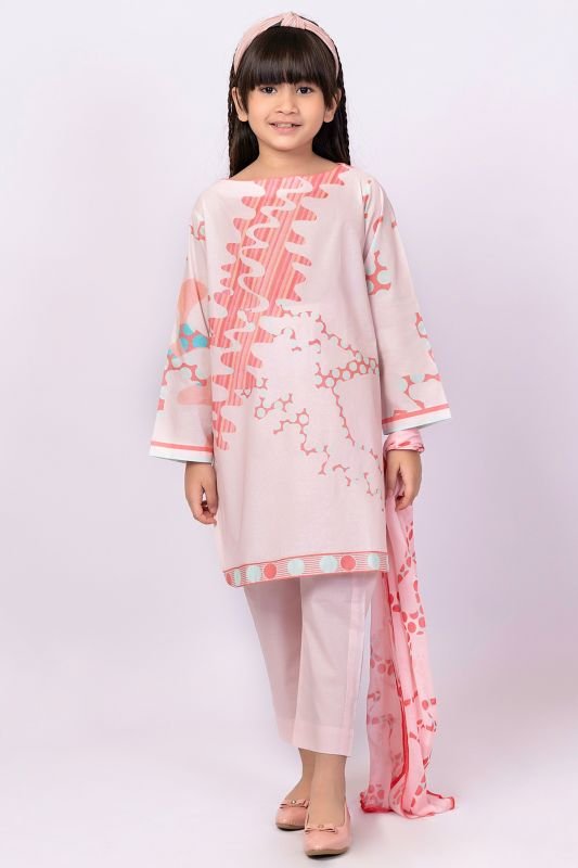 Alkaram - 3 Pc Printed Cambric Outfit