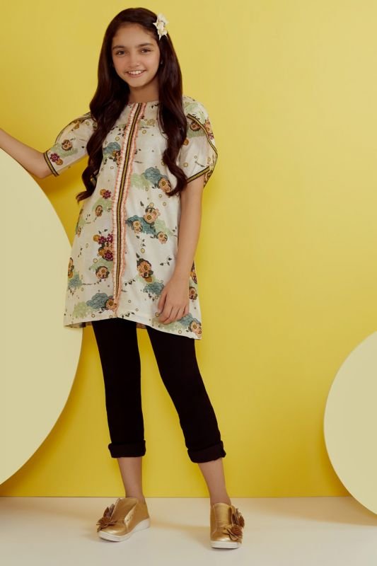 Printed Lawn MAK Girl Kurti