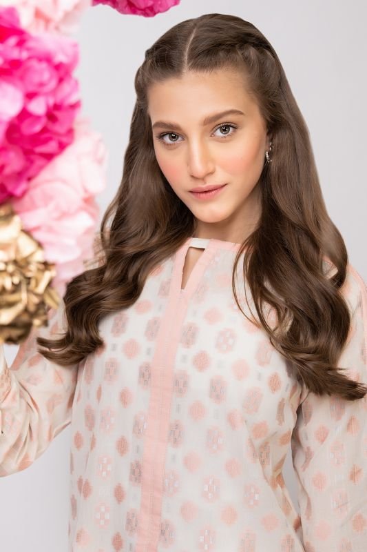 Formal Jacquard Kurti-XXS