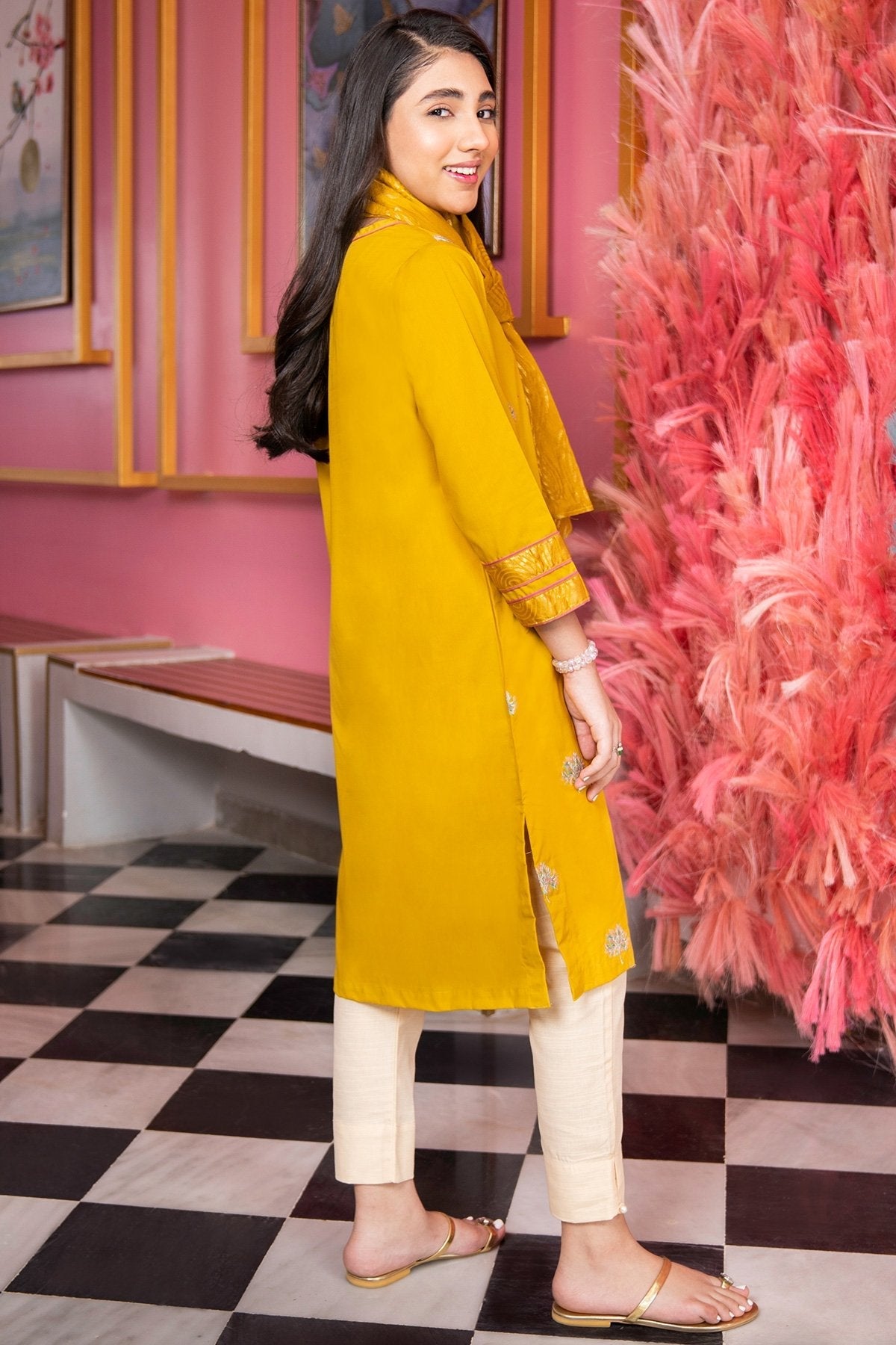 Alkaram - 2 Pc Embroidered Cambric Suit