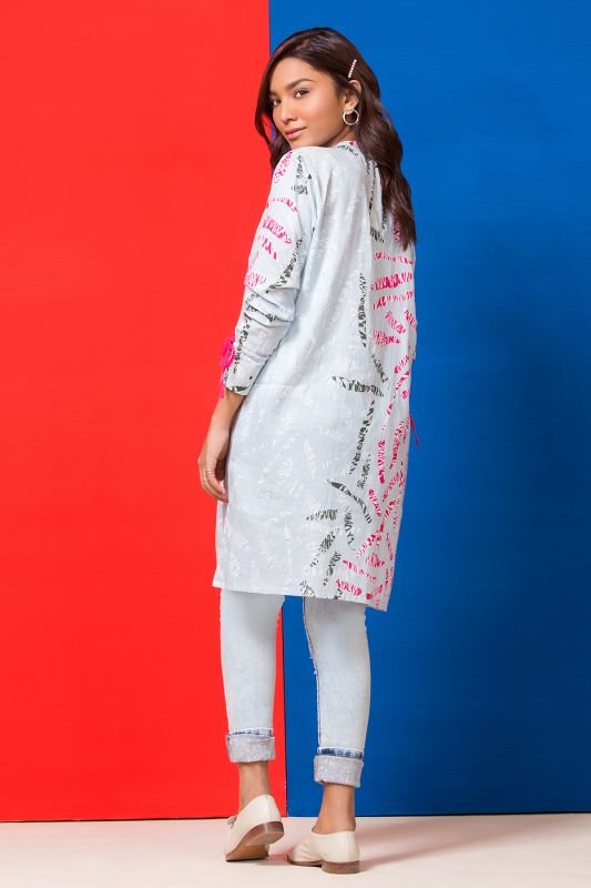 Printed Satin MAK Kurti
