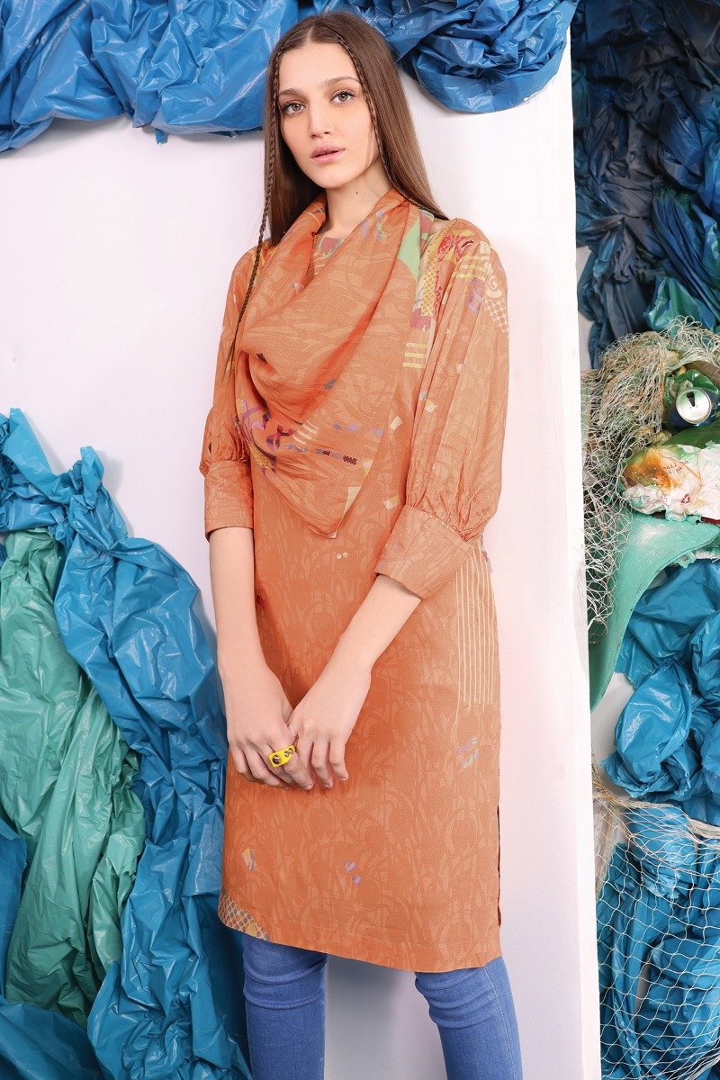 2 Pc Printed Viscose Outfit